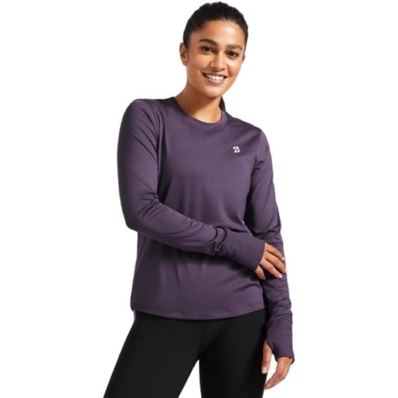 BUNDLE Peloton Purple Cranberry Standard Long Sleeve Shirt and Tank Top, Size M - Picture 4 of 12